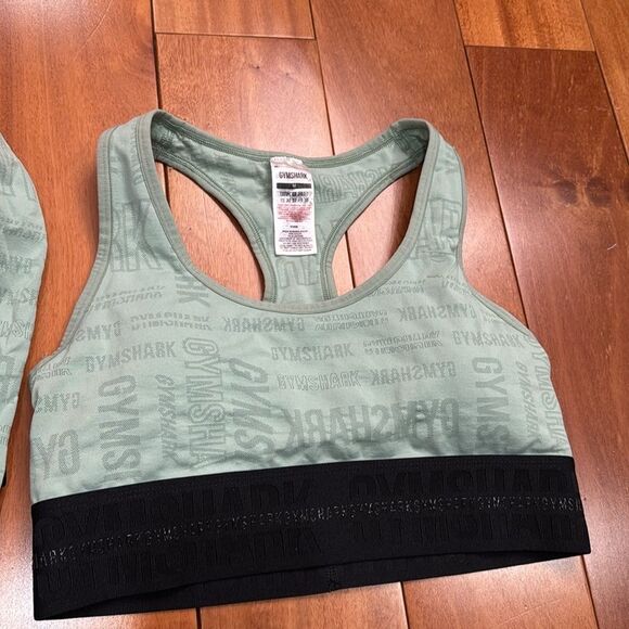 Gymshark Vision 3 pieces Long Sleeve Crop Top sports Bra and leggings size M - Picture 3 of 14